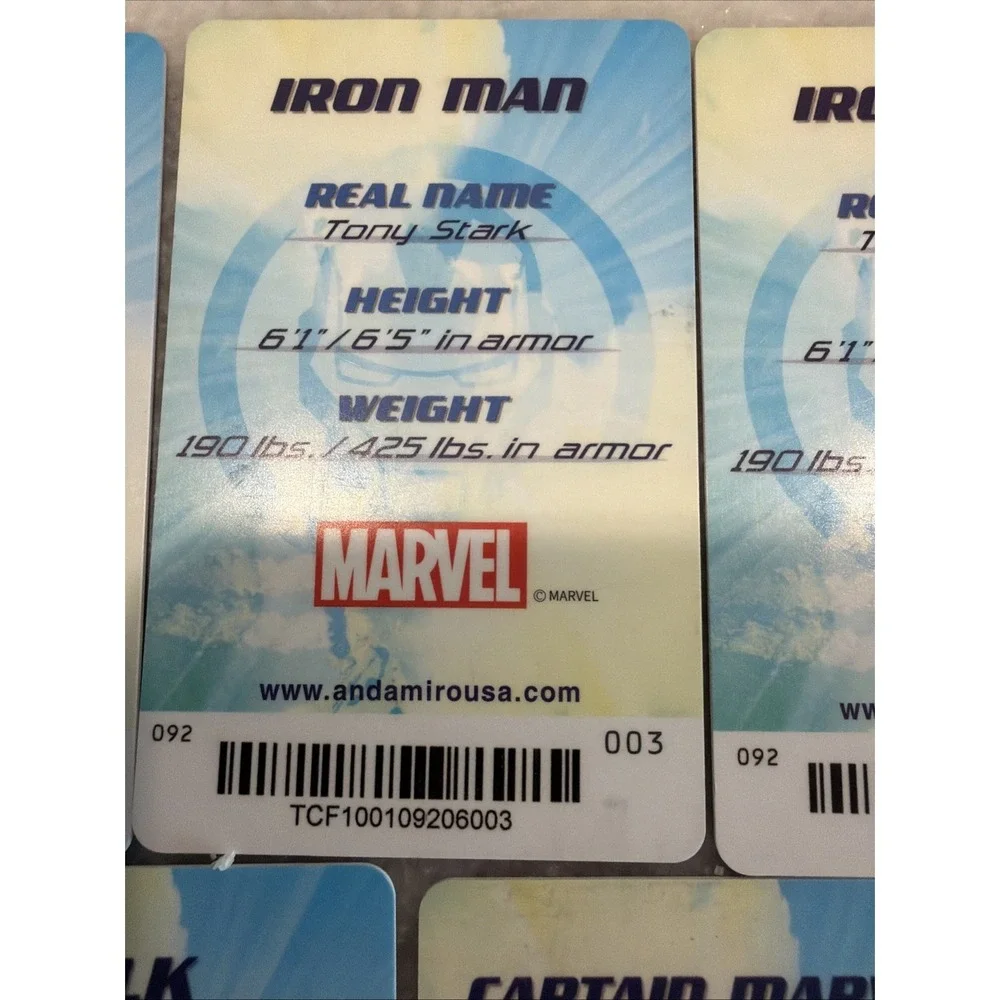 Marvel Avenger Cards Lot Of 5